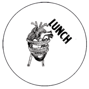 LUNCH -Coeur Noué button