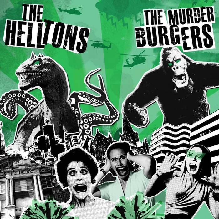 THE HELLTONS / THE MURDERBURGERS - split [7"]